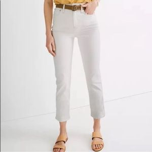 Madewell Classic Straight Jeans in White Tile